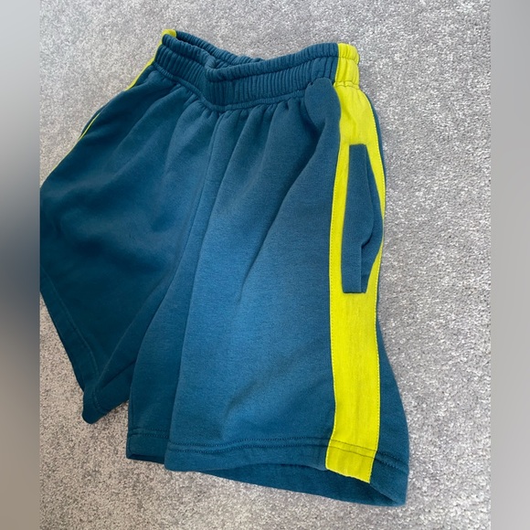 Blue Shorts with lime green stripes - Picture 5 of 8